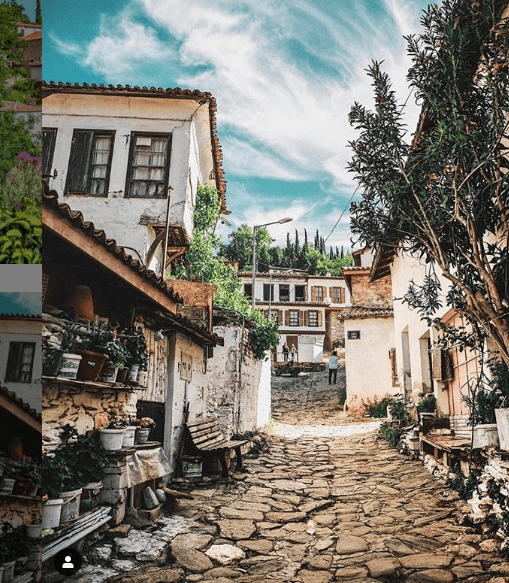 şirince köyü sokakları