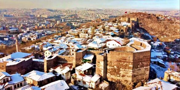 Ankara Kalesi Kış Manzarası